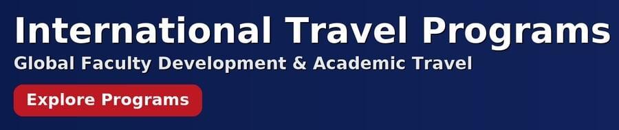 Explore ARAMFO International Travel Programs for faculty development and academic travel